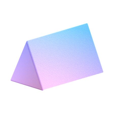 Triangular Prism  3D Icon