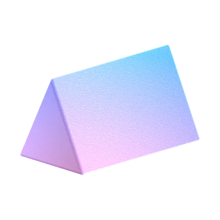 Triangular Prism  3D Icon