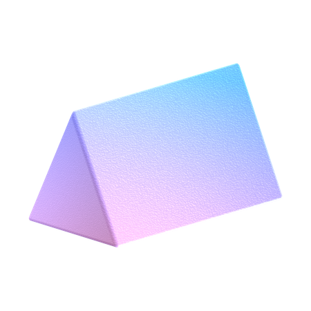 Triangular Prism  3D Icon