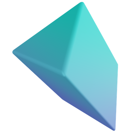 Triangular Prism 3D Icon
