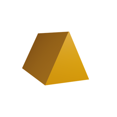 Triangular prism shape  3D Icon