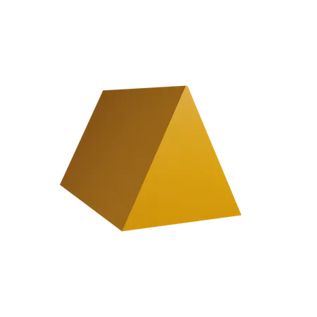 Triangular prism shape  3D Icon