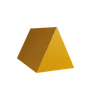 Triangular prism shape