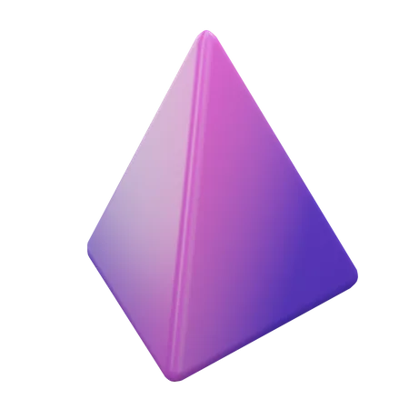 Triangular pyramid  3D Icon