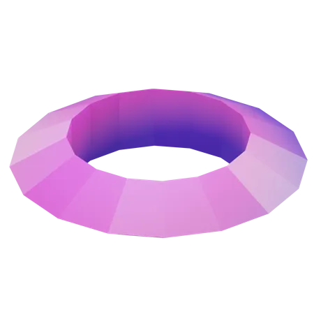 Triangular Torus  3D Icon