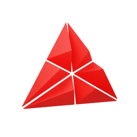 Triangulo agudo  3D Icon