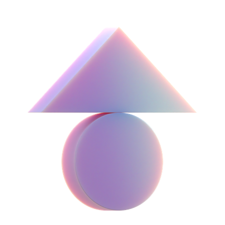 Triângulo equilibrado  3D Icon