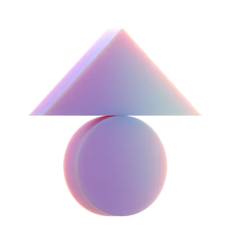 Triângulo equilibrado  3D Icon