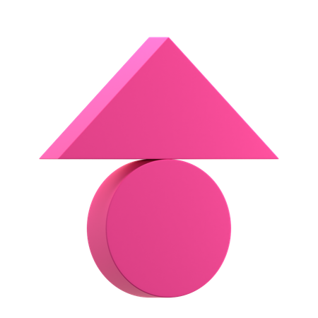 Triângulo equilibrado  3D Icon