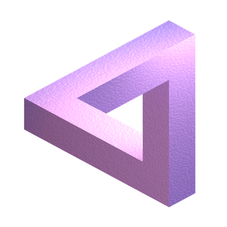 Triangulo de penrose  3D Icon