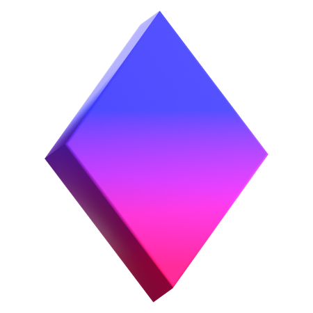 Diamante triangulo  3D Icon