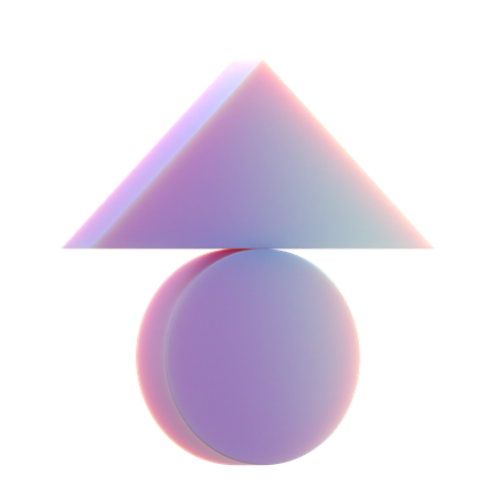 Triangulo equilibrado  3D Icon