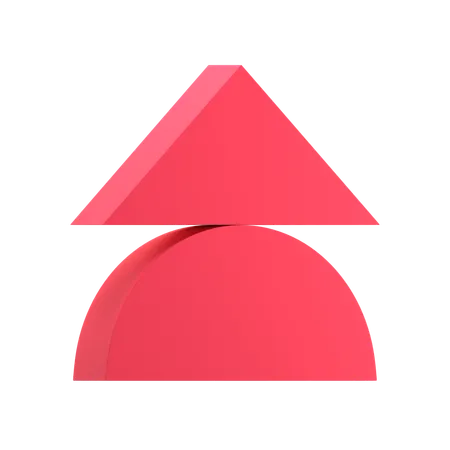 Triangulo equilibrado  3D Icon