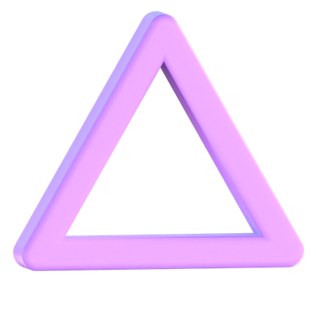 Forma de triângulo  3D Icon