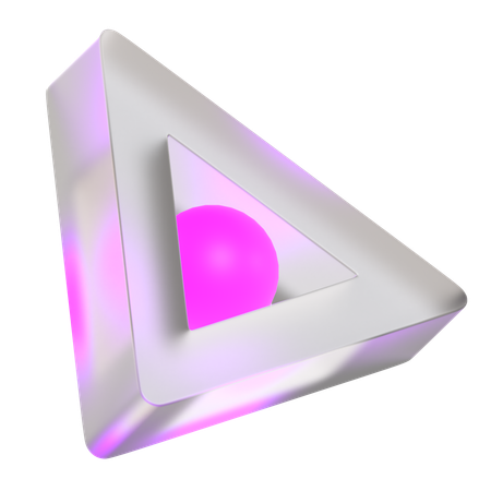 Triângulo mórfico  3D Icon