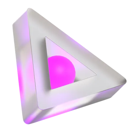 Triângulo mórfico  3D Icon