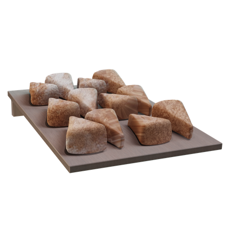 Pão triangular  3D Icon