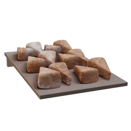 Pão triangular  3D Icon