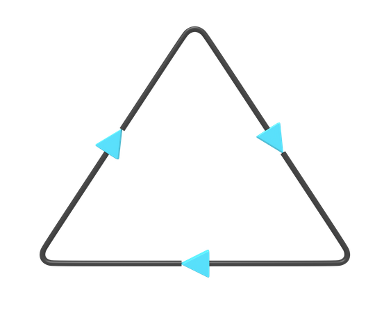Seta triangular  3D Icon