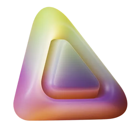 Triângulo torcido  3D Icon