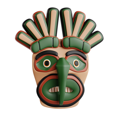 Tribal mask  3D Icon