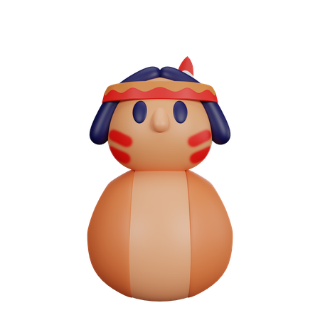 Tribe Doll  3D Icon