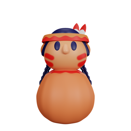 Tribe Doll  3D Icon