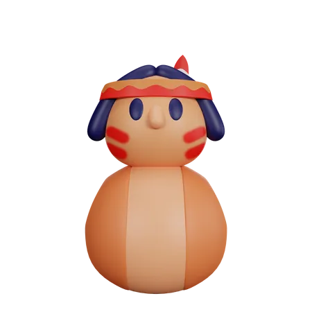 Tribe Doll 3D Icon