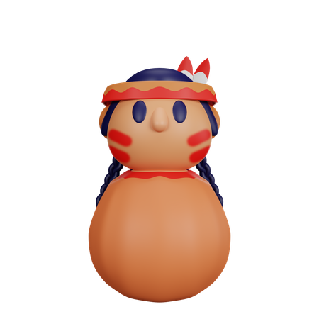 Tribe Doll 3D Icon
