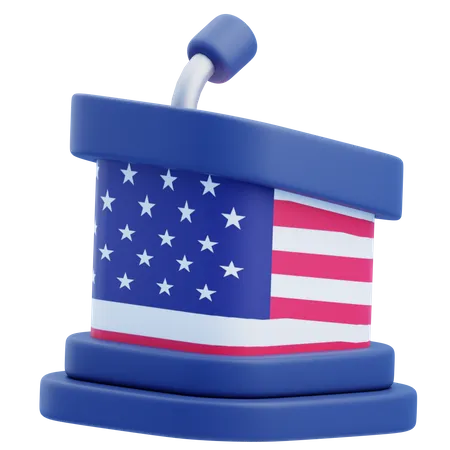Independence Day 3 D Illustration Assets 3D Icon