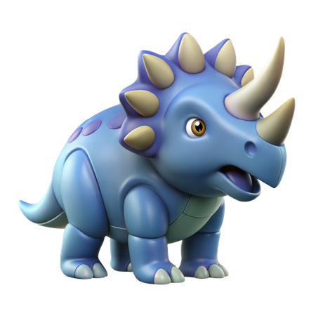 Triceratops Dinosaur  3D Icon