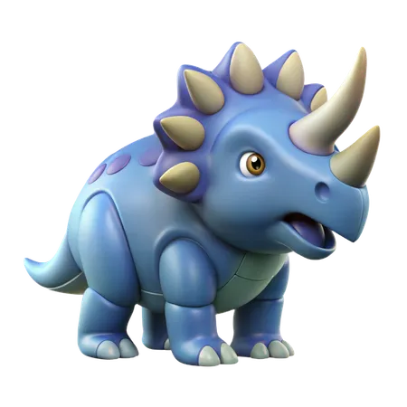 Triceratops Dinosaur  3D Icon