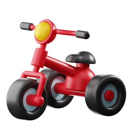 Triciclo  3D Icon