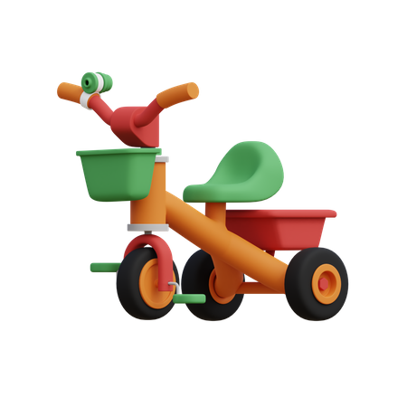 Triciclo infantil  3D Illustration