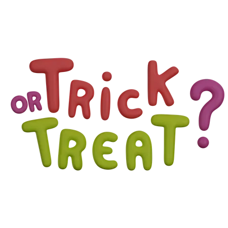 Trick or trate 3D Icon