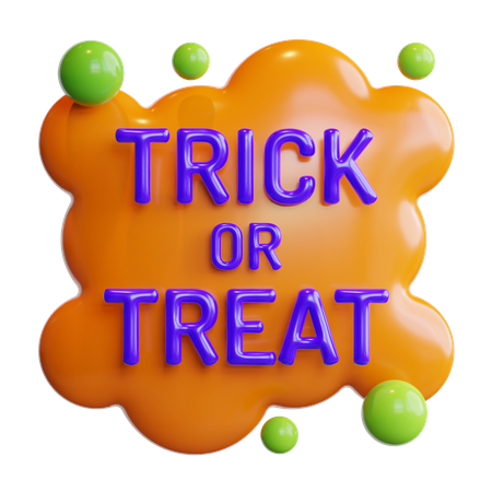 Trick or treat  3D Icon