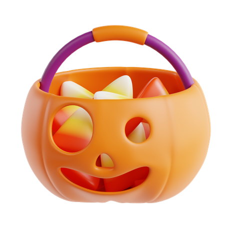 Trick-or-Treat Bag  3D Icon