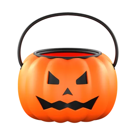 Trick-or-Treat Bucket  3D Icon