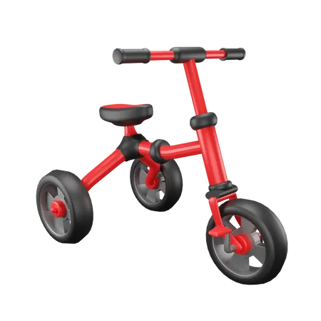 Tricycle  3D Illustration