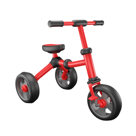 Tricycle 3D Illustration