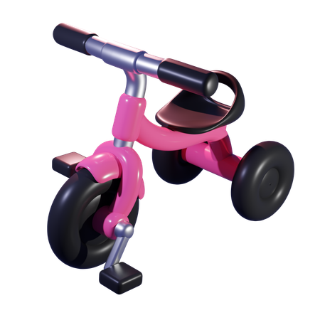 Tricycle Bike  3D Icon