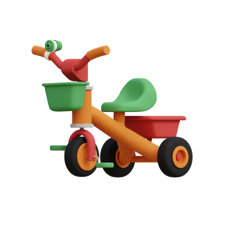 Tricycle pour enfants  3D Illustration