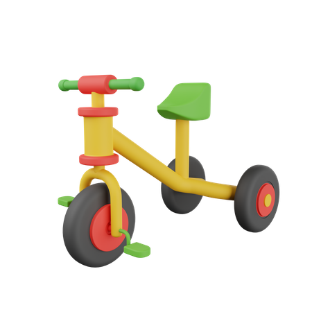 Tricycles pour enfants  3D Illustration