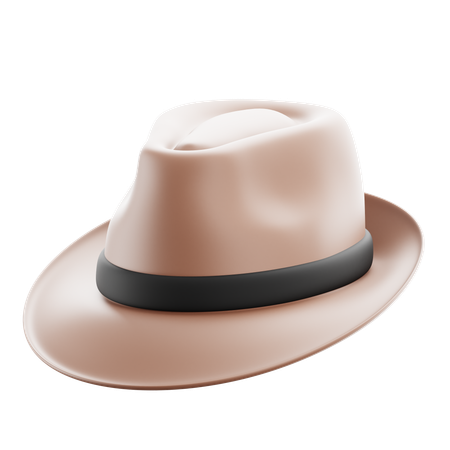 Trilby Hat  3D Icon