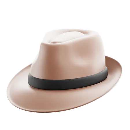 Trilby Hat  3D Icon