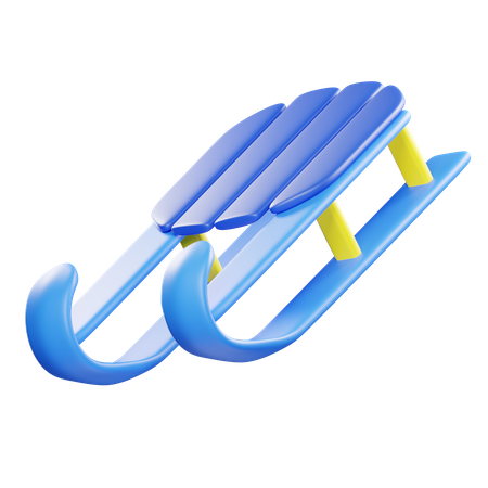 Trineo  3D Icon