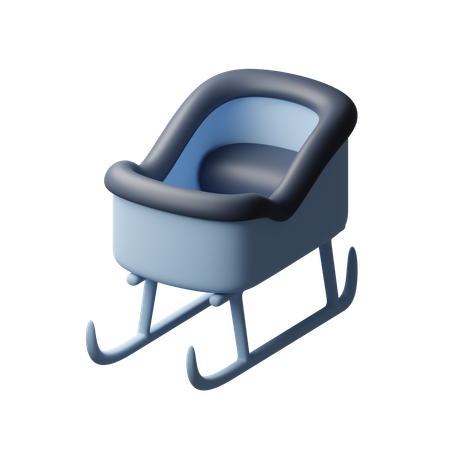 Trineo  3D Icon