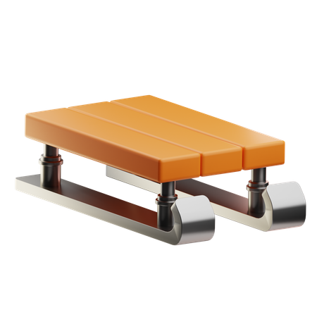 Trineo  3D Icon