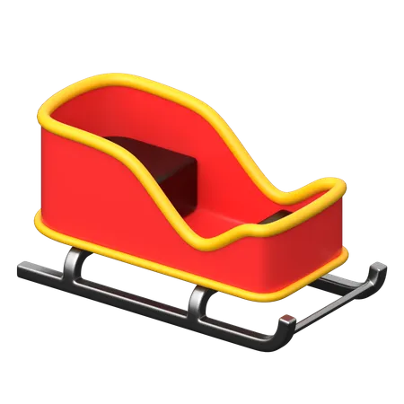 Trineo  3D Icon