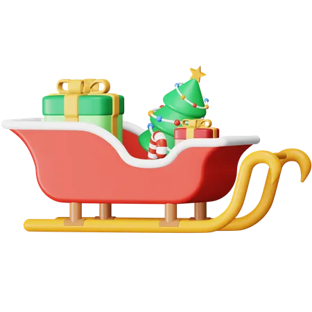 Trineo de navidad  3D Icon